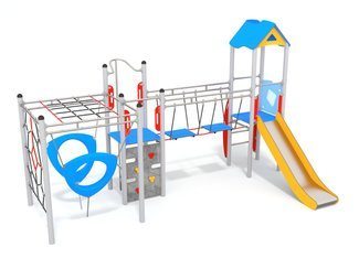 Set turnuri cu structură de frânghii pentru loc de joacă - BGL-1136 imagine principala