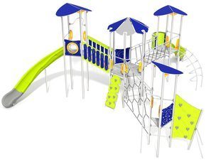 Set mare cu mai multe turnuri pentru loc de joacă - BGL-1717 inox