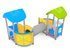 Set cu două turnuri cu tunel pentru loc de joacă - BGL-7118 miniatura 1