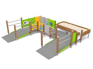 Set integrativ cu groapă de nisip pentru loc de joacă - BGL-8046 imagine principala